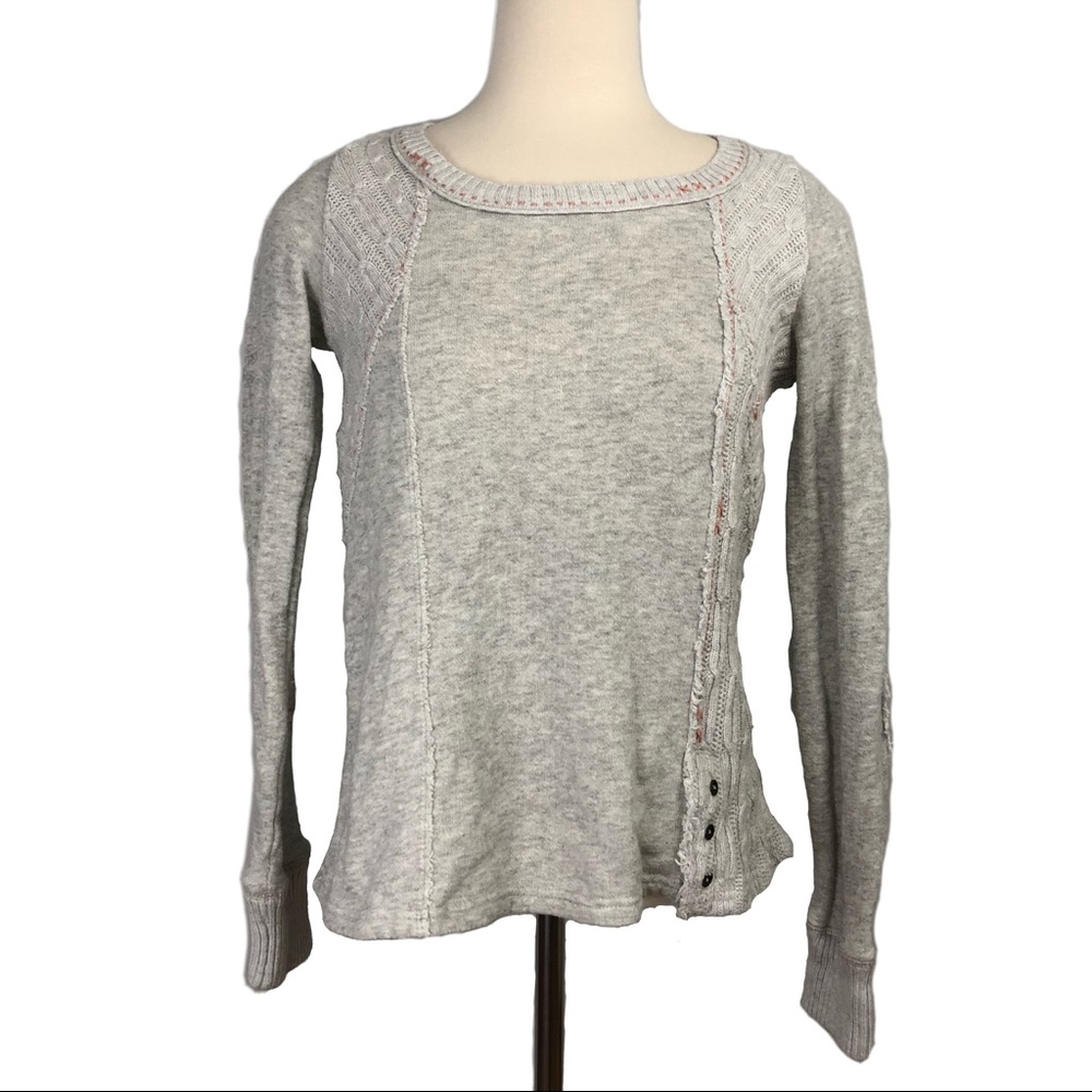 ANTHRO SATURDAY SUNDAY Multi Pattern Textured Top